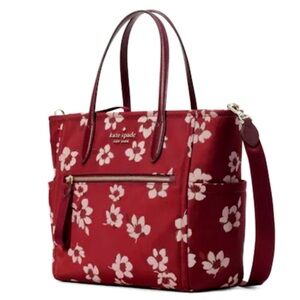 Kate Spade Burgundy Floral Tote